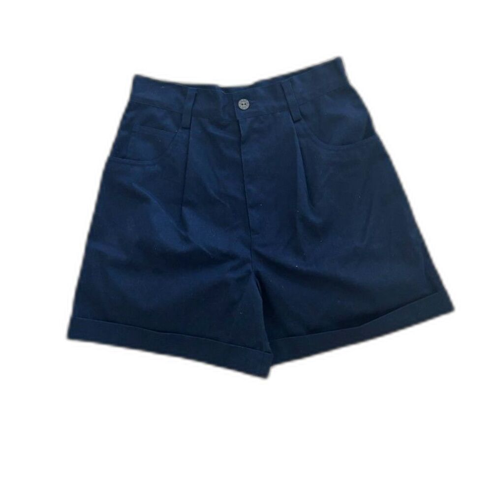 Unbranded Girls Size 10 Solid Navy Blue School Uniform Casual Twill Shorts
